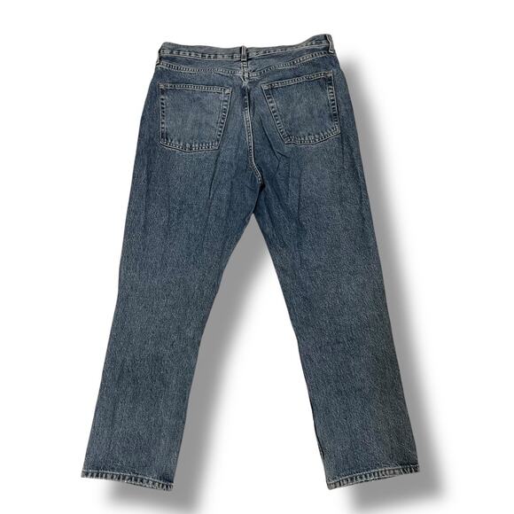 ASOS Topshop high rise button fly, ripped 5 pocket dad jeans - Picture 4 of 7